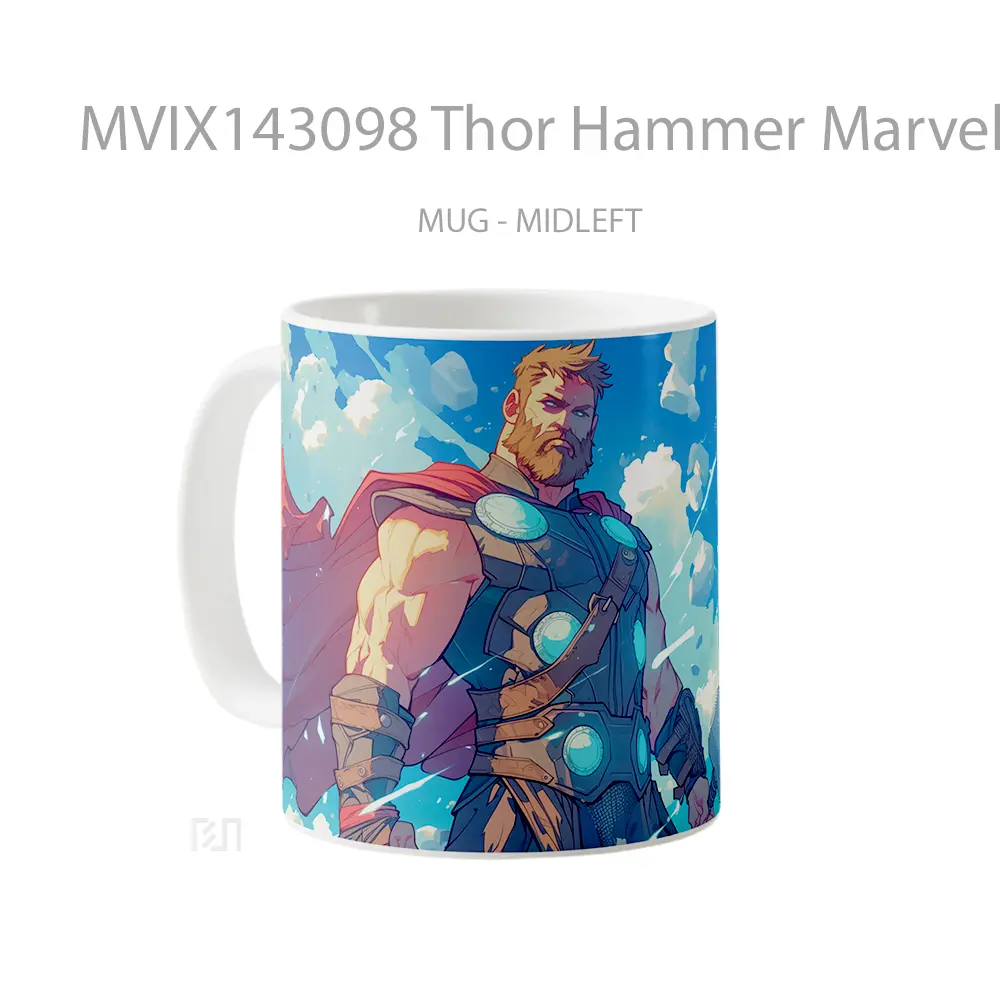 Mug Thor Hammer Marvel Superher Gelas Superhero - All-side / Desain