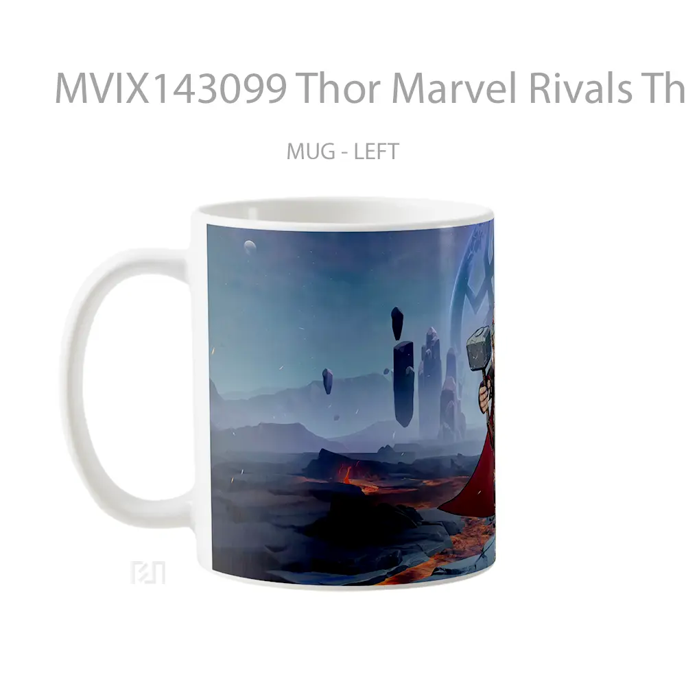 Mug Thor Marvel Rivals Thor Love And Thunder Skin Gelas Superhero - All-side / Desain