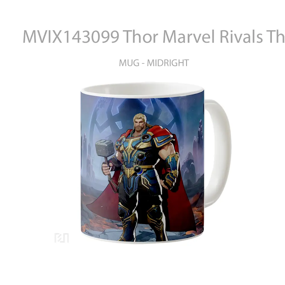 Mug Thor Marvel Rivals Thor Love And Thunder Skin Gelas Superhero - All-side / Desain