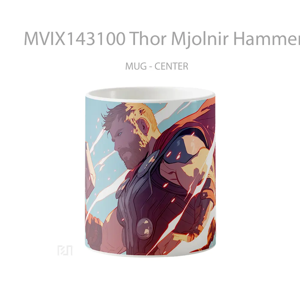 Mug Thor Mjolnir Hammer Marvel Her Gelas Superhero