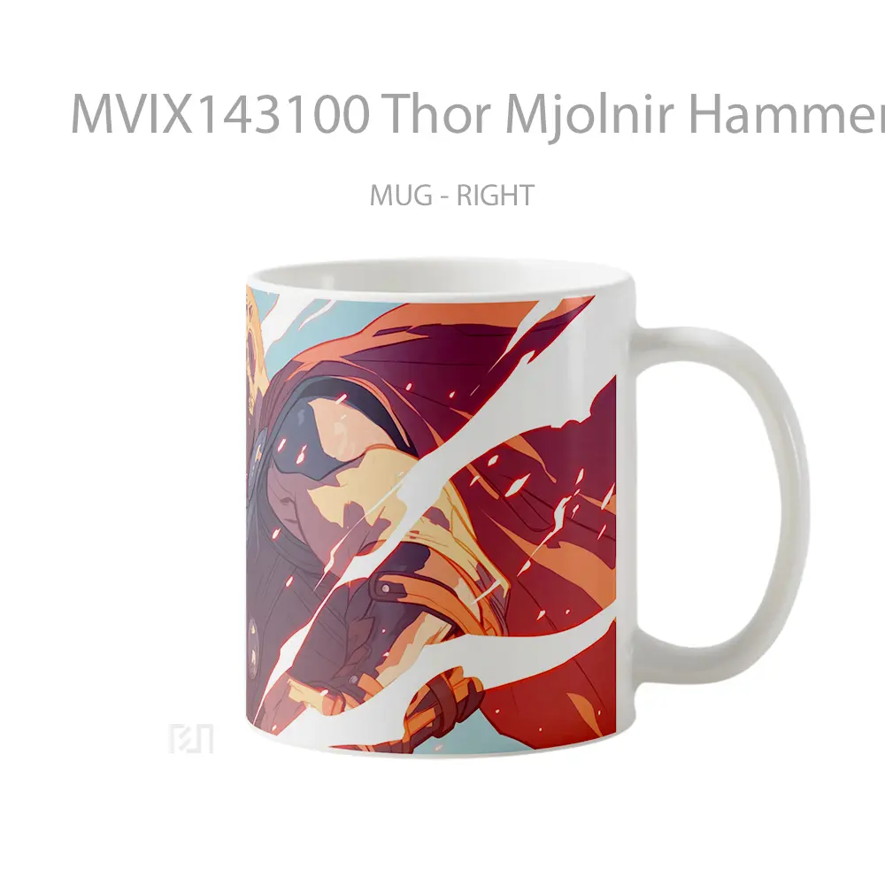 Mug Thor Mjolnir Hammer Marvel Her Gelas Superhero - All-side / Desain