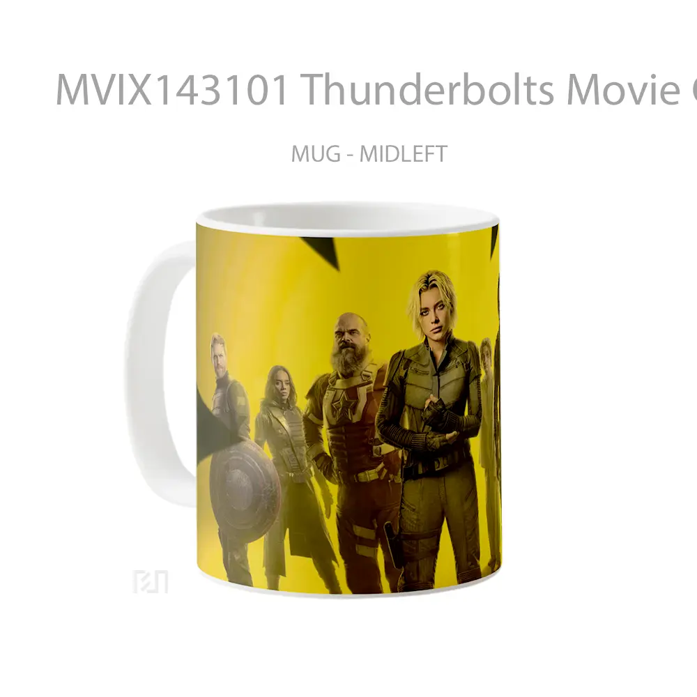 Mug Thunderbolts Movie Cast Poster Gelas Keramik Unik - All-side / Desain