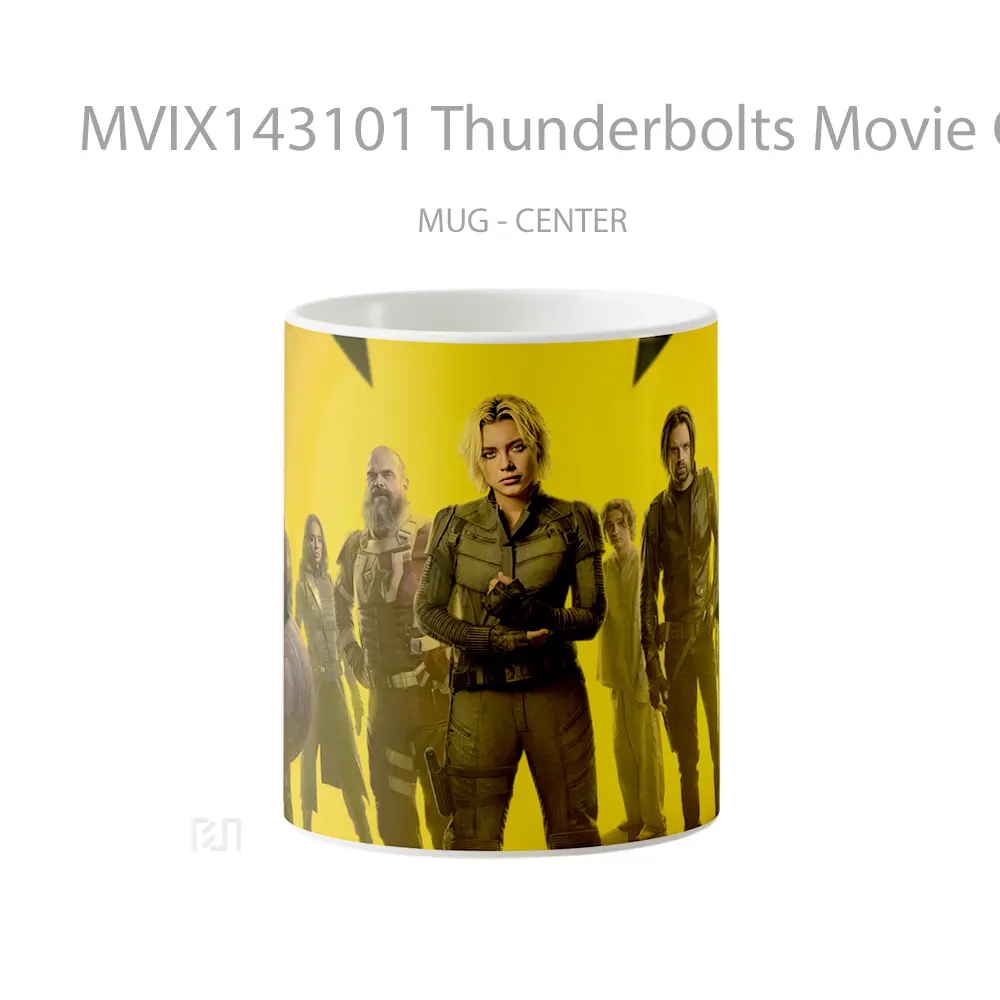 Mug Thunderbolts Movie Cast Poster Gelas Keramik Unik