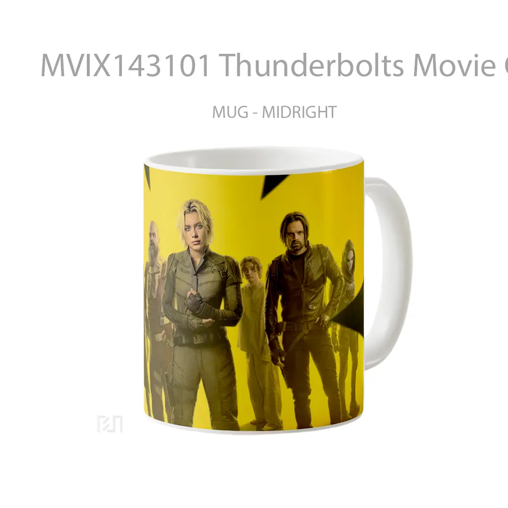 Mug Thunderbolts Movie Cast Poster Gelas Keramik Unik - All-side / Desain