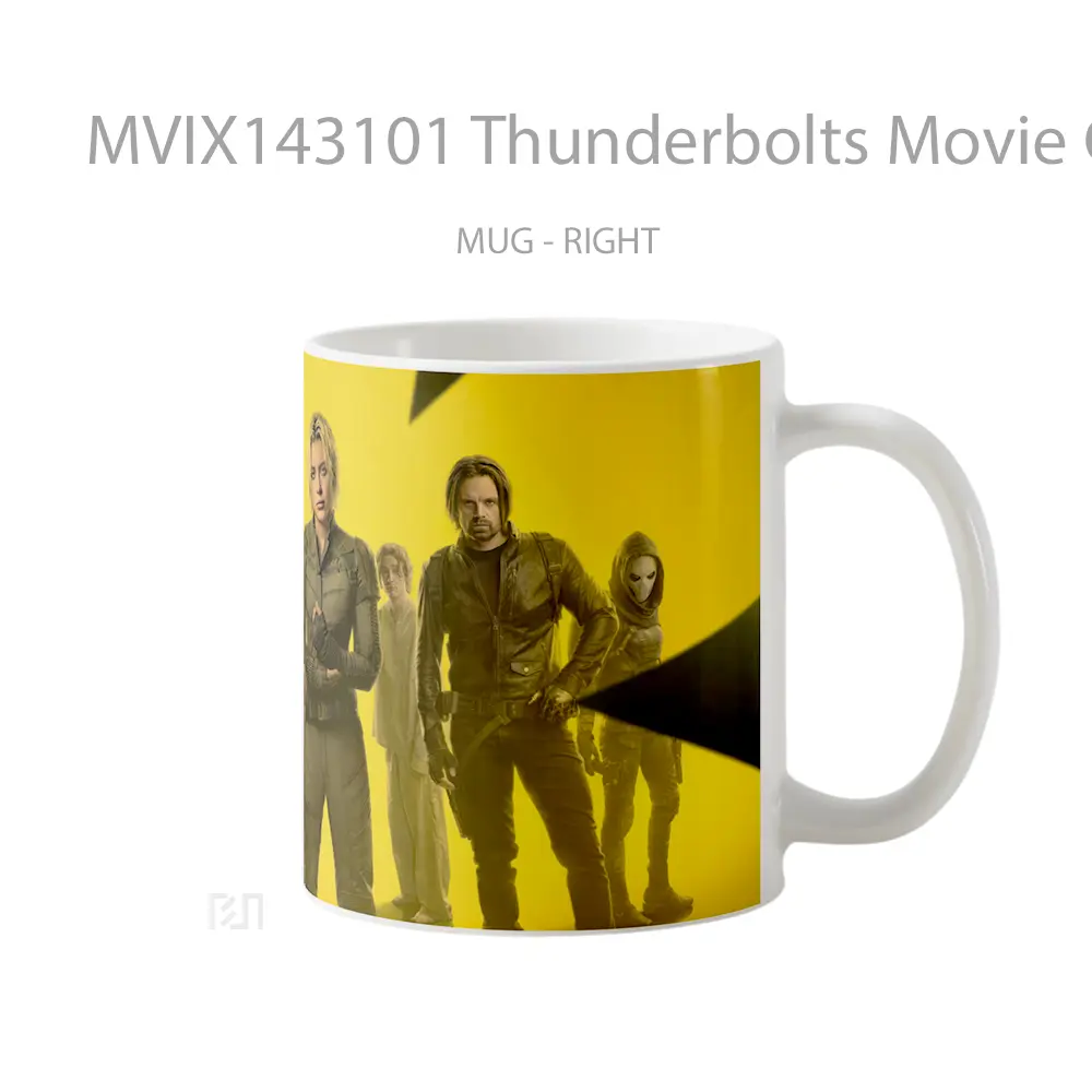 Mug Thunderbolts Movie Cast Poster Gelas Keramik Unik - All-side / Desain