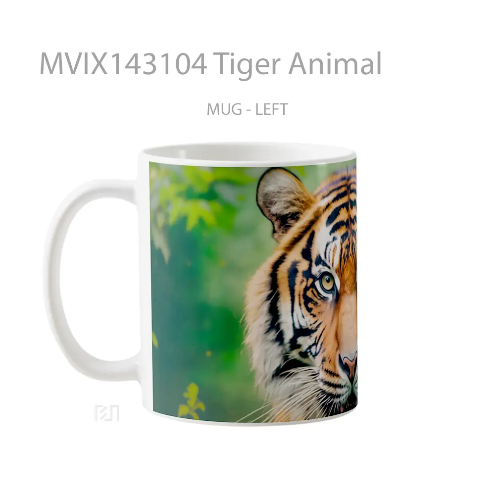 Mug Tiger Animal Gelas Hewan Lucu - All-side / Desain