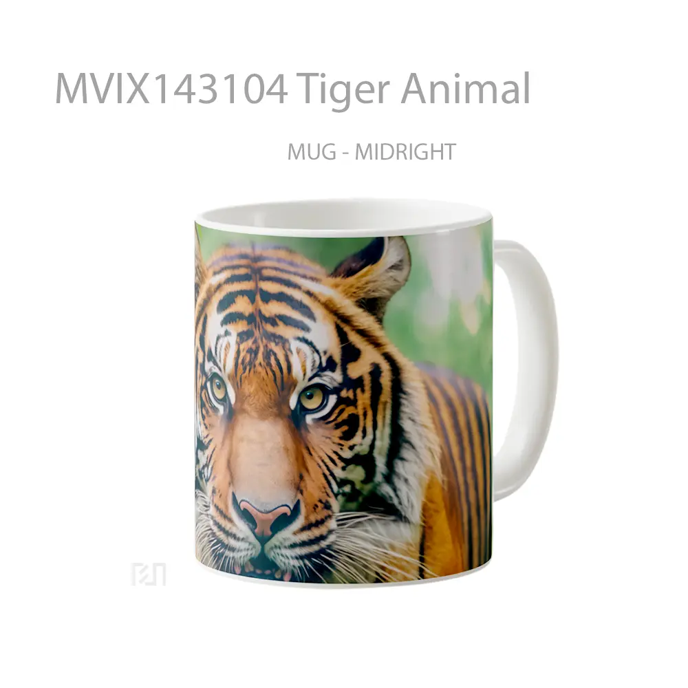 Mug Tiger Animal Gelas Hewan Lucu - All-side / Desain