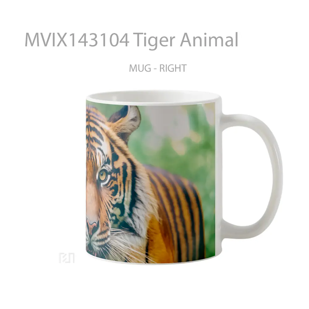 Mug Tiger Animal Gelas Hewan Lucu - All-side / Desain