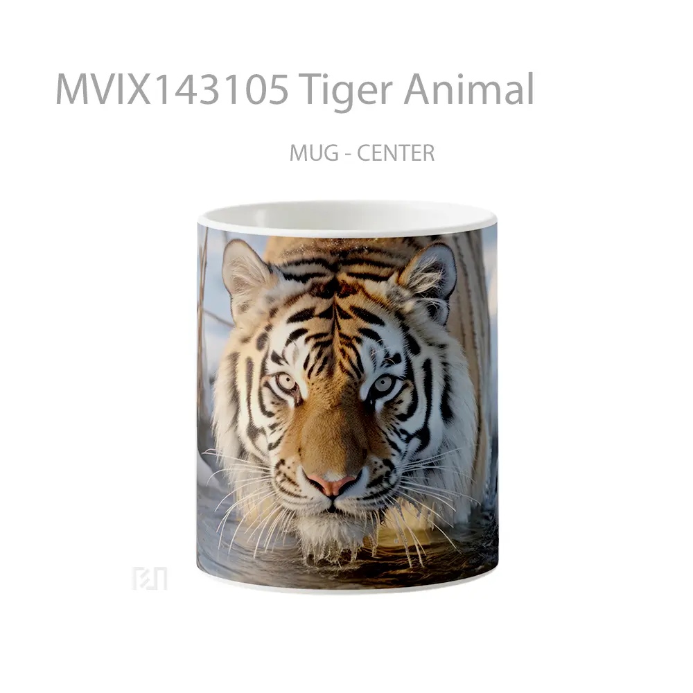 Mug Tiger Animal Gelas Hewan Lucu