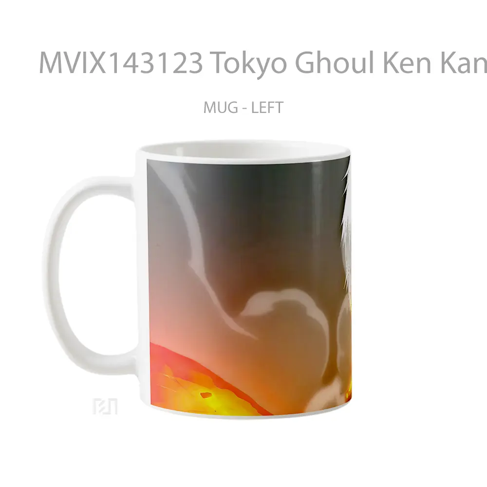 Mug Tokyo Ghoul Ken Kaneki Red Eye Gelas Keramik Unik - All-side / Desain