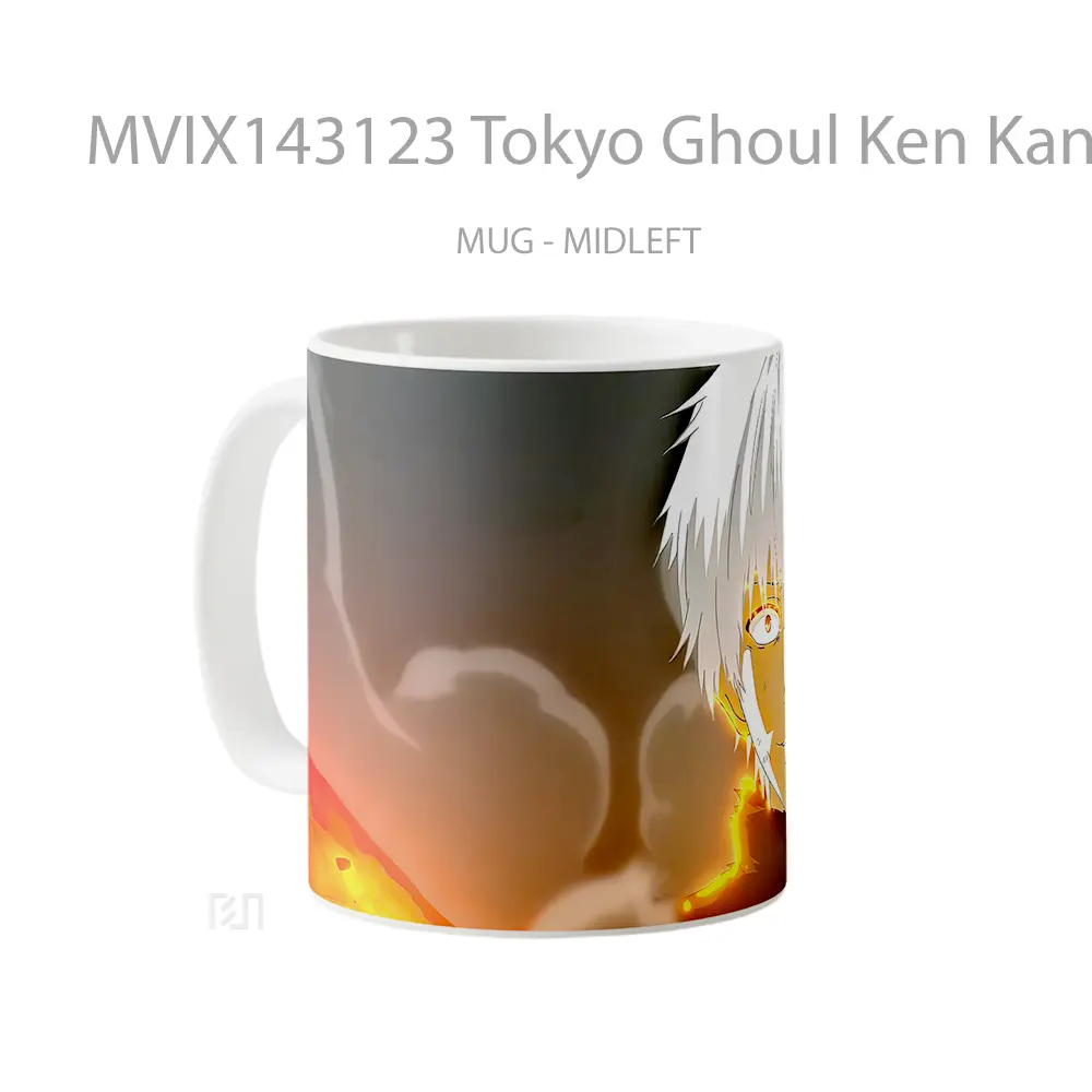 Mug Tokyo Ghoul Ken Kaneki Red Eye Gelas Keramik Unik - All-side / Desain
