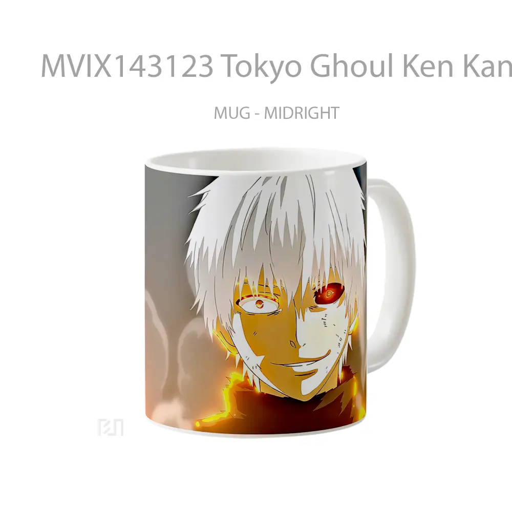 Mug Tokyo Ghoul Ken Kaneki Red Eye Gelas Keramik Unik - All-side / Desain
