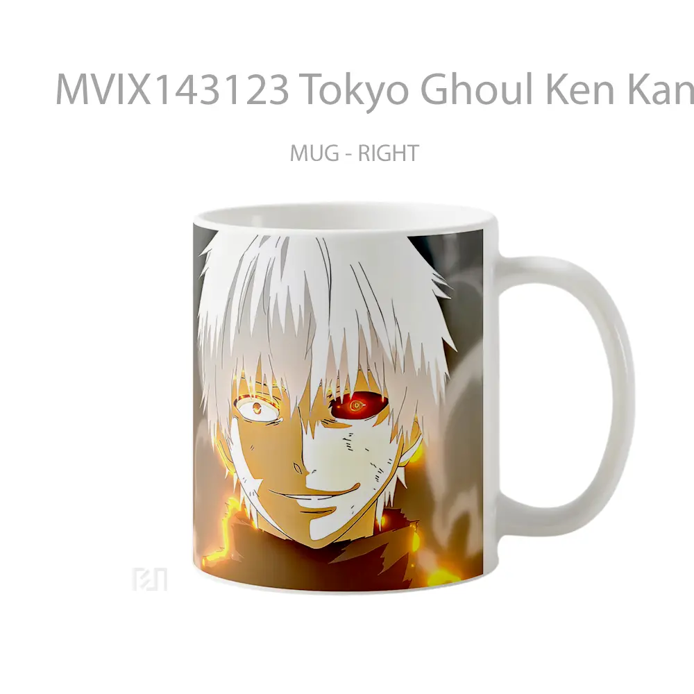 Mug Tokyo Ghoul Ken Kaneki Red Eye Gelas Keramik Unik - All-side / Desain