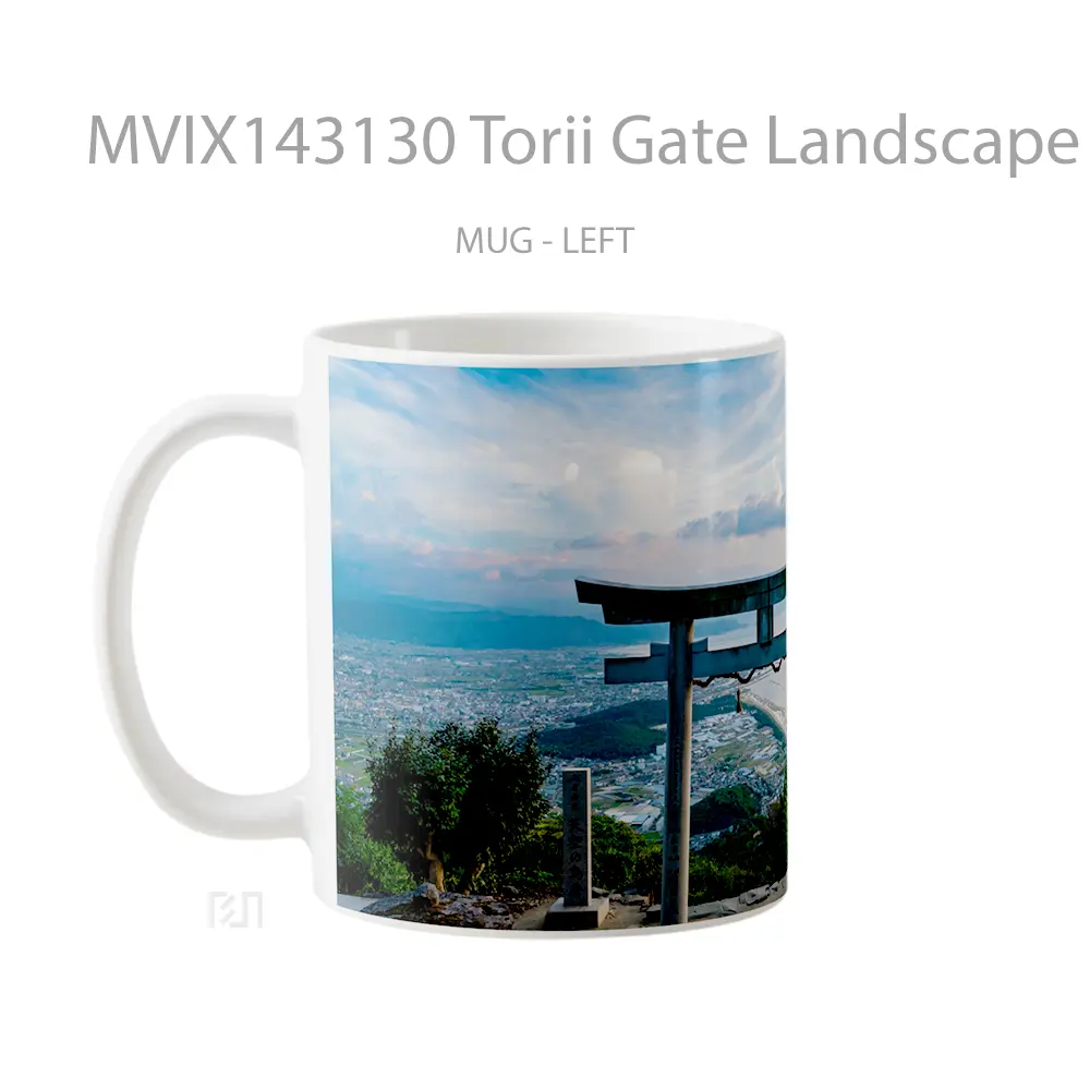 Mug Torii Gate Landscape Scenery Gelas Keramik Unik - All-side / Desain