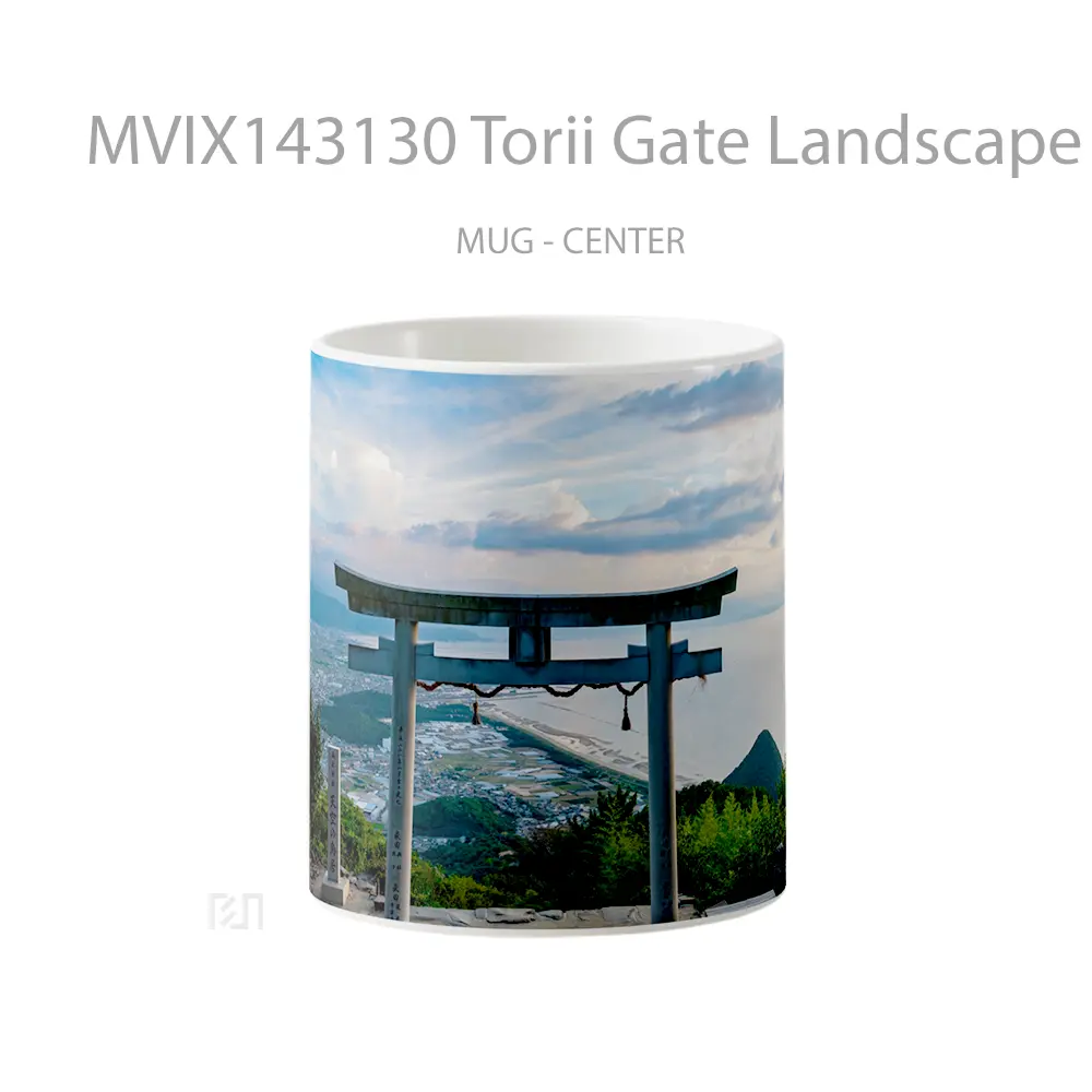 Mug Torii Gate Landscape Scenery Gelas Keramik Unik