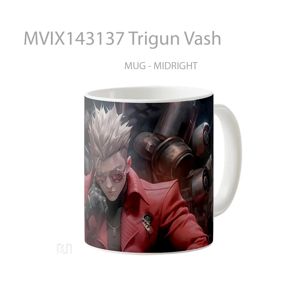 Mug Trigun Vash Gelas Keramik Unik - All-side / Desain