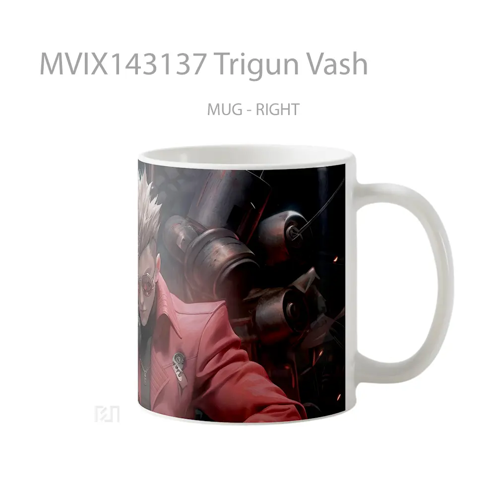 Mug Trigun Vash Gelas Keramik Unik - All-side / Desain