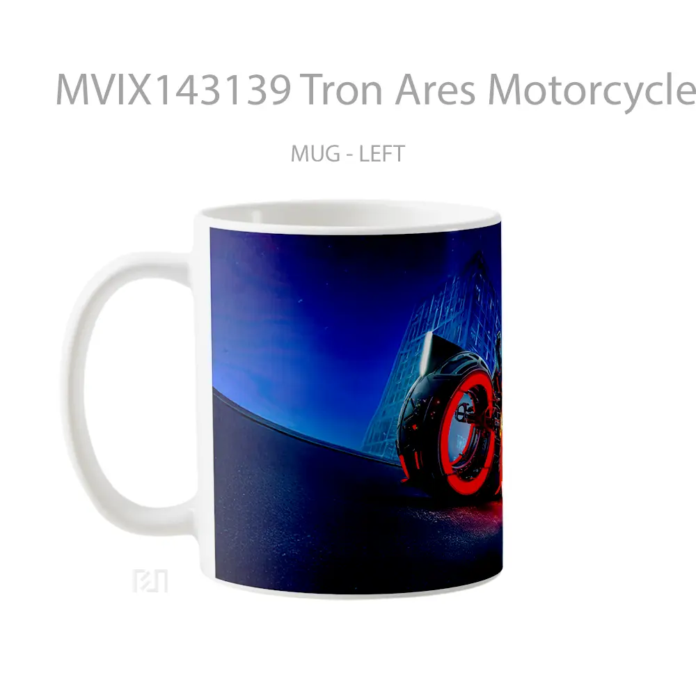 Mug Tron Ares Motorcycle Movie Gelas Keramik Unik - All-side / Desain