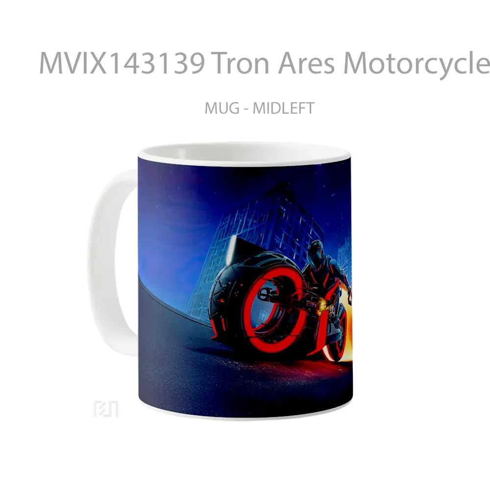 Mug Tron Ares Motorcycle Movie Gelas Keramik Unik - All-side / Desain