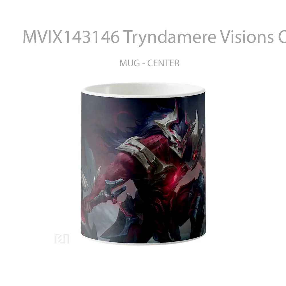 Mug Tryndamere Visions Of The Fallen Skin Lol Splash Art Cangkir Gamer