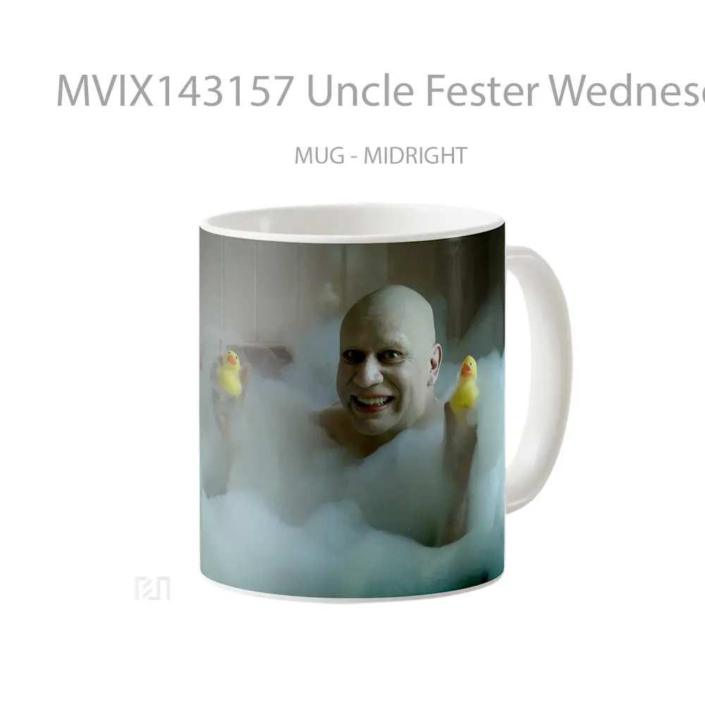 Mug Uncle Fester Wednesday Season 2 Gelas Pemandangan Alam - All-side / Desain