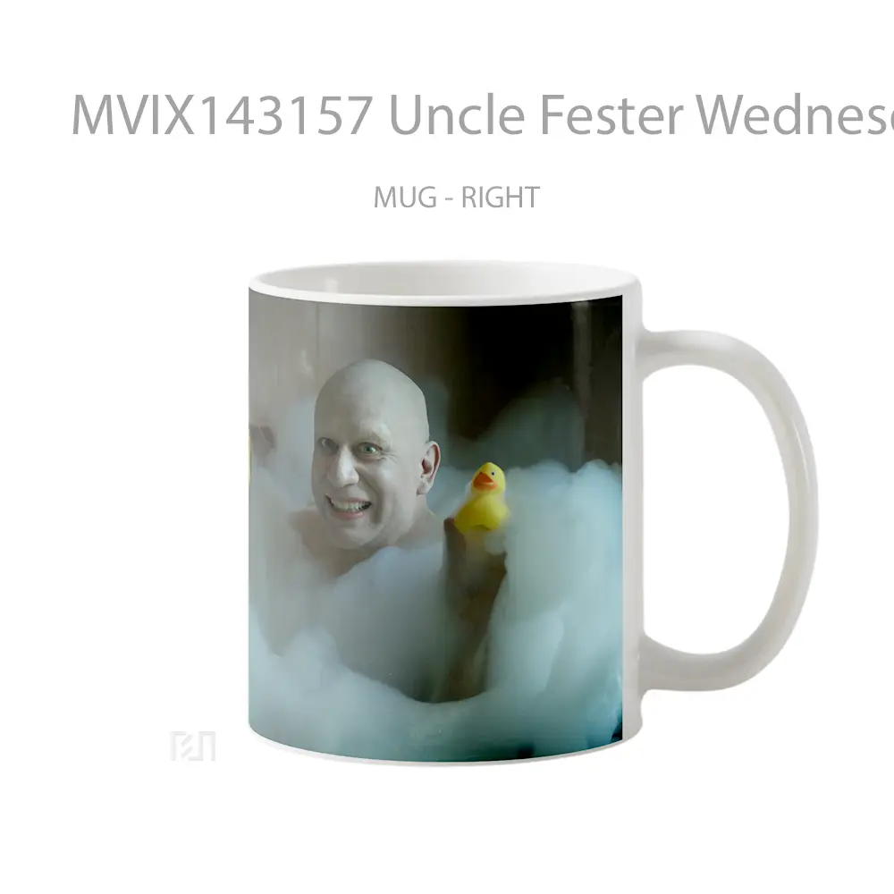 Mug Uncle Fester Wednesday Season 2 Gelas Pemandangan Alam - All-side / Desain