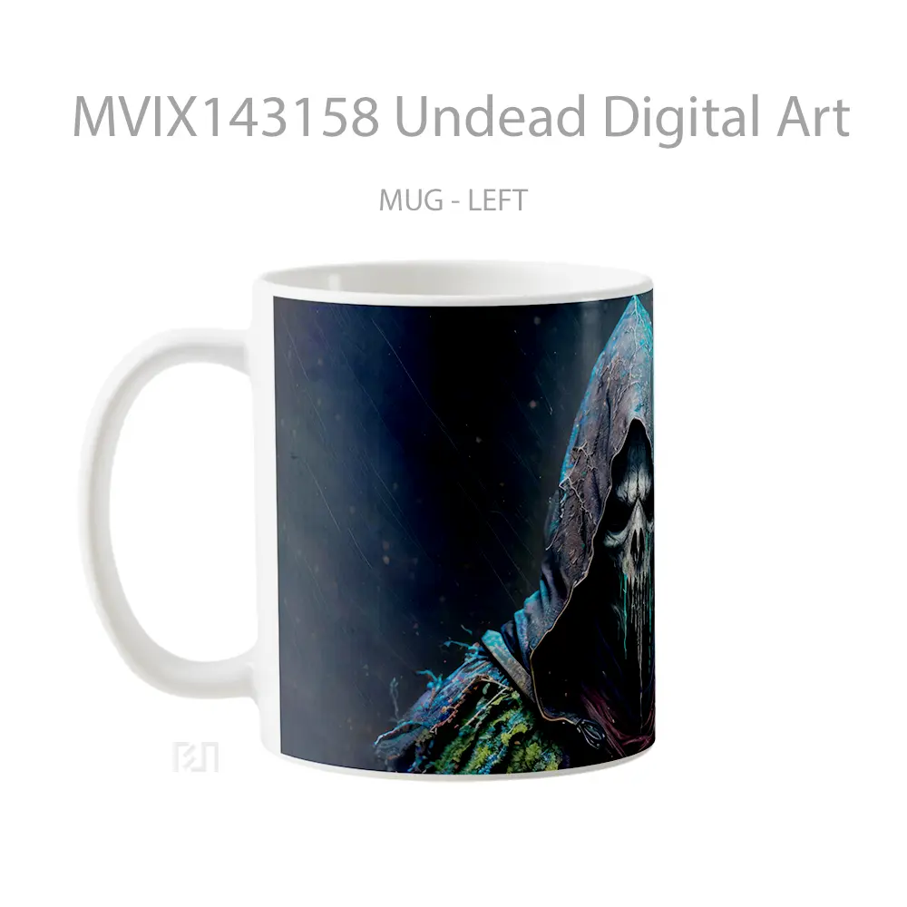 Mug Undead Digital Art Gelas Keramik Unik - All-side / Desain