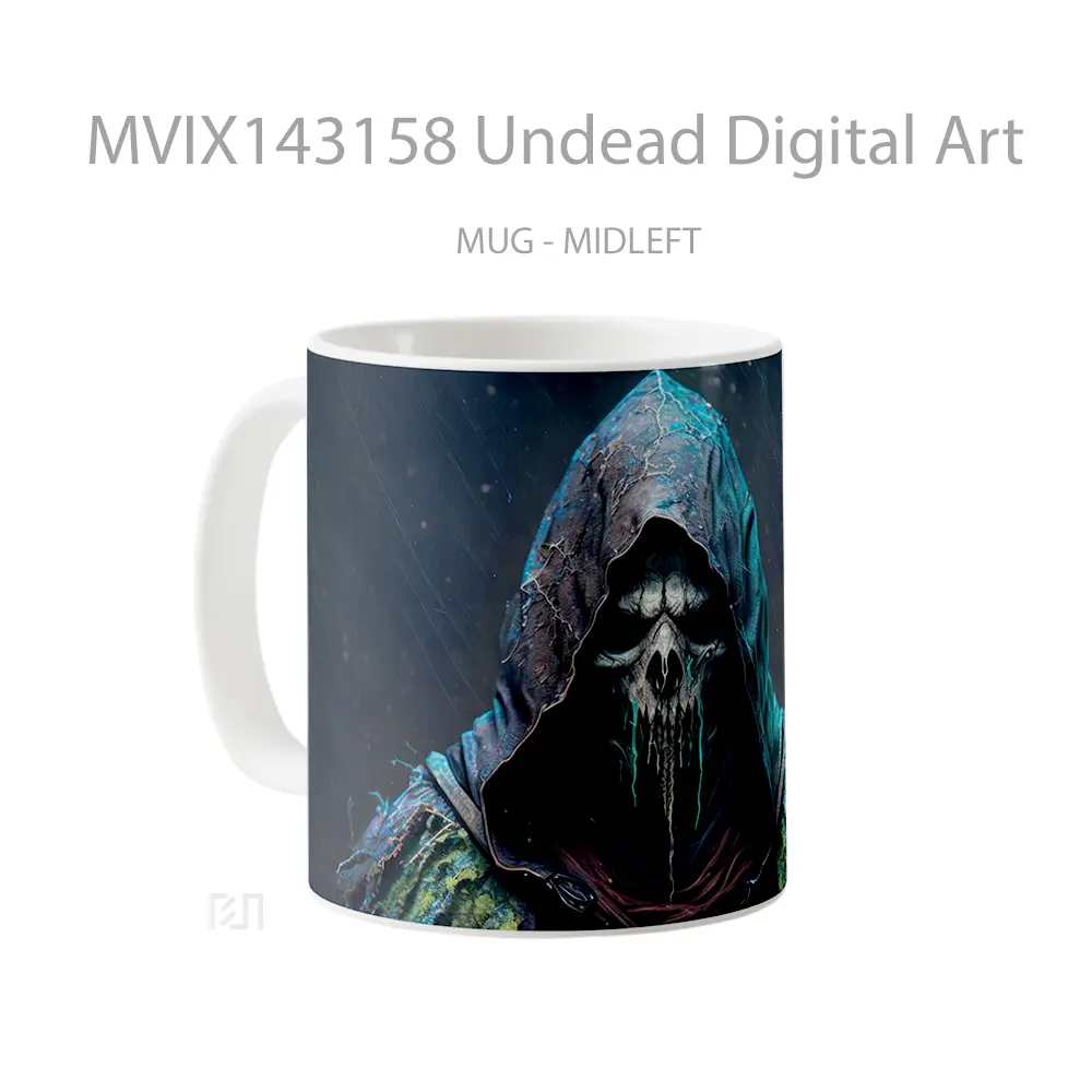 Mug Undead Digital Art Gelas Keramik Unik - All-side / Desain