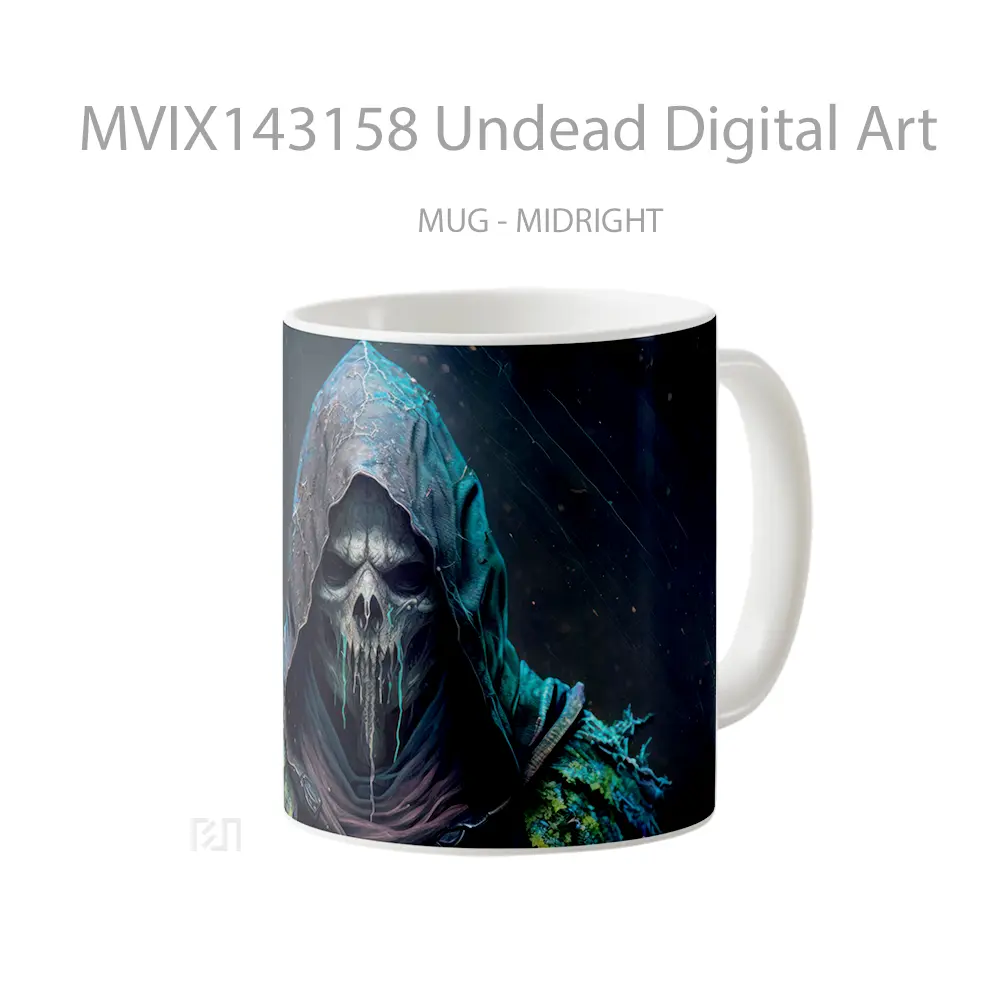 Mug Undead Digital Art Gelas Keramik Unik - All-side / Desain