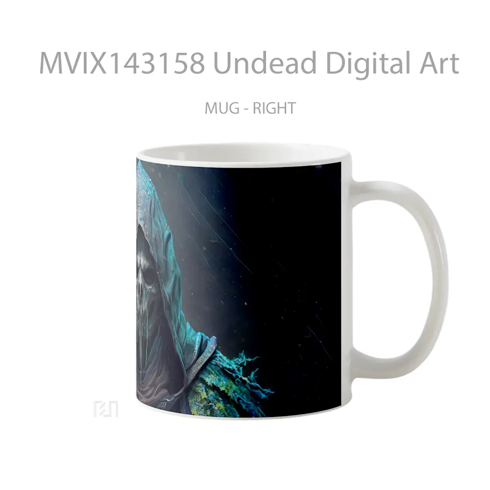 Mug Undead Digital Art Gelas Keramik Unik - All-side / Desain