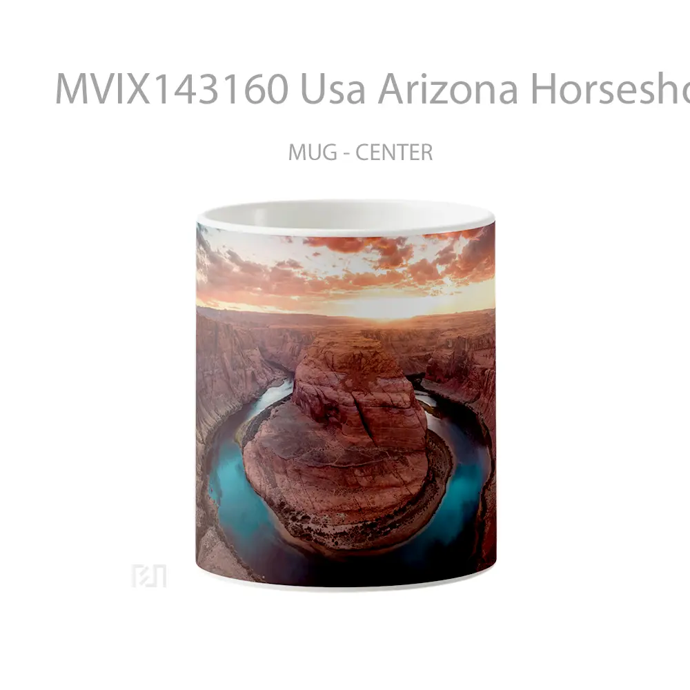 Mug Usa Arizona Horseshoe Bend Scenery Colorado River Rock Formation Gelas Keramik Unik
