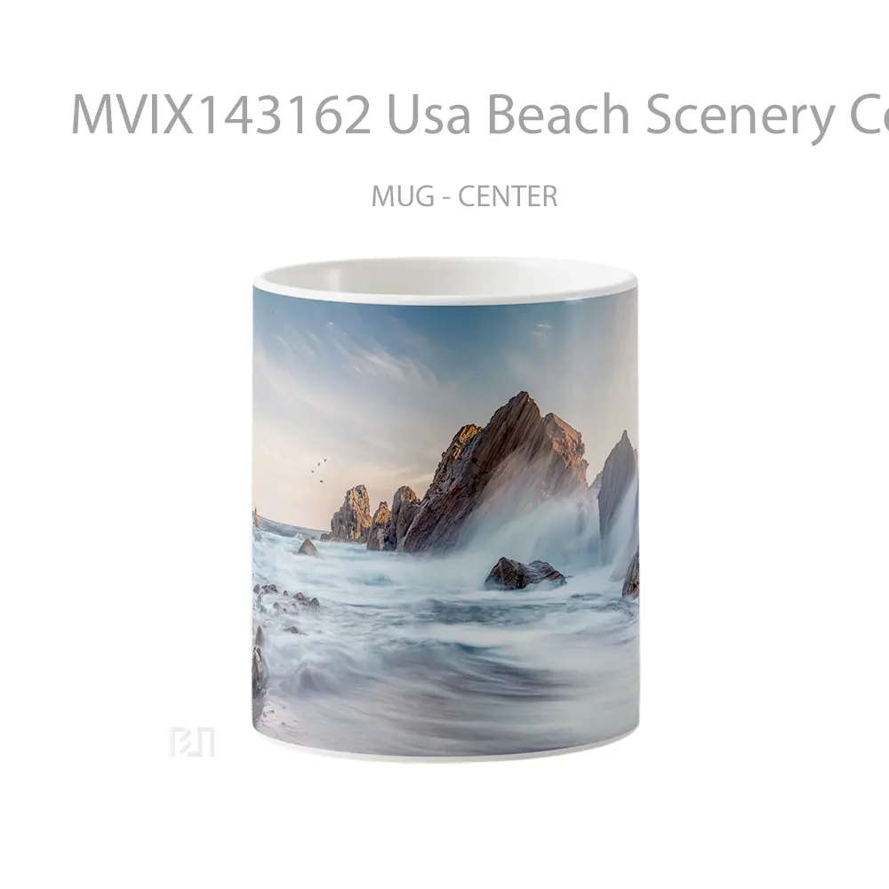 Mug Usa Beach Scenery Corona Del Mar California Gelas Pemandangan Alam