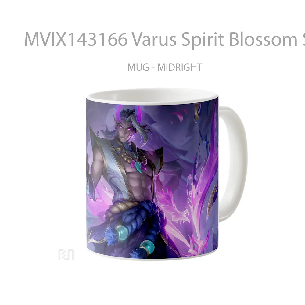 Mug Varus Spirit Blossom Skin Lol Splash Art Cangkir Gamer - All-side / Desain