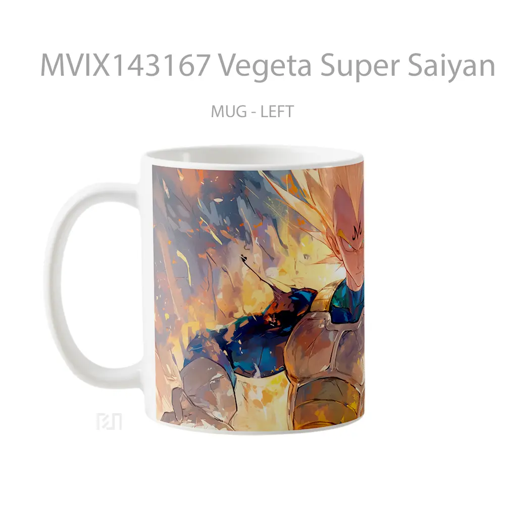 Mug Vegeta Super Saiyan Majin Mark Dragon Ball Cangkir Anime - All-side / Desain