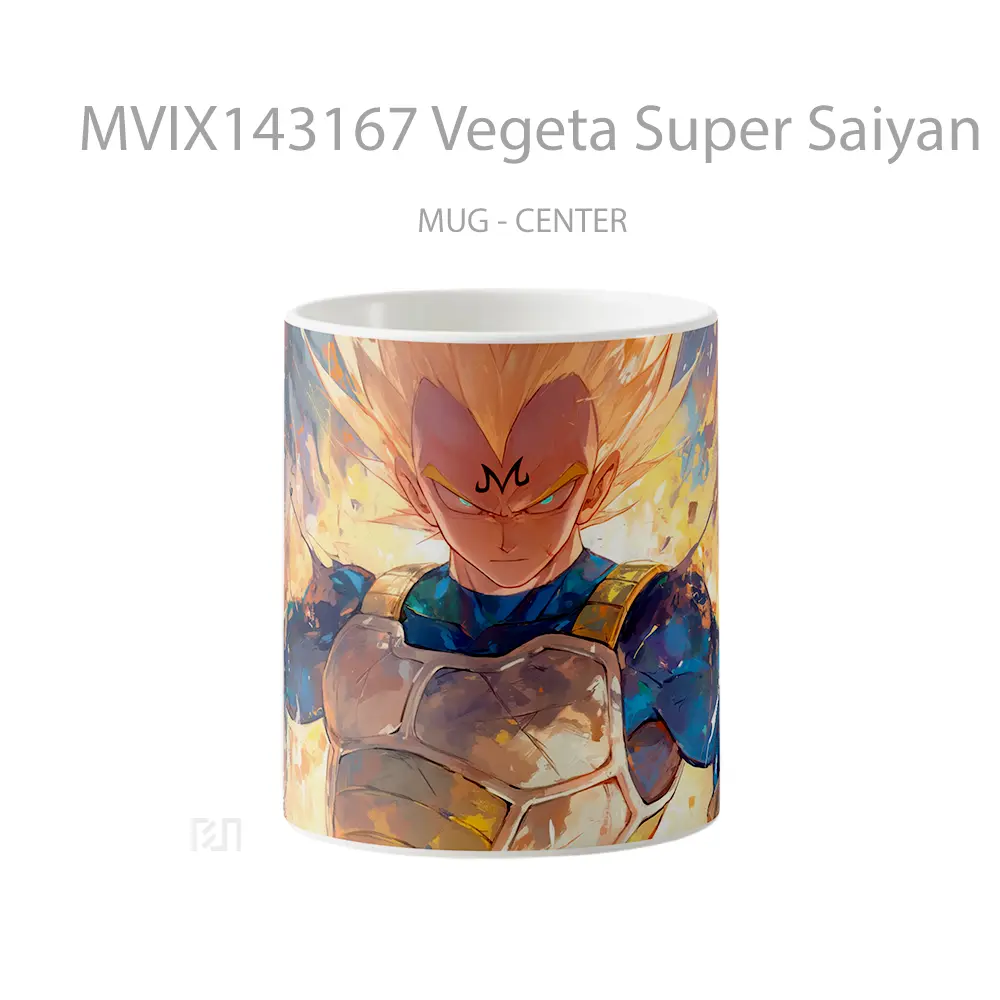 Mug Vegeta Super Saiyan Majin Mark Dragon Ball Cangkir Anime