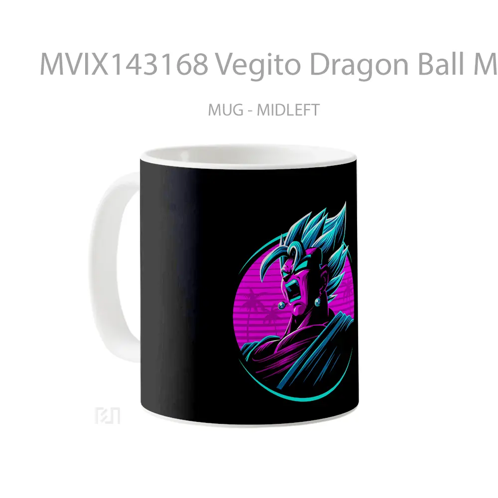 Mug Vegito Dragon Ball Minimalist Cangkir Anime - All-side / Desain