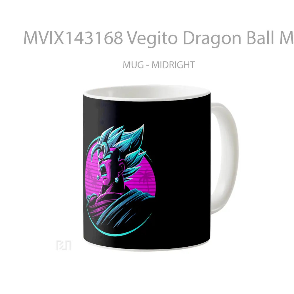 Mug Vegito Dragon Ball Minimalist Cangkir Anime - All-side / Desain