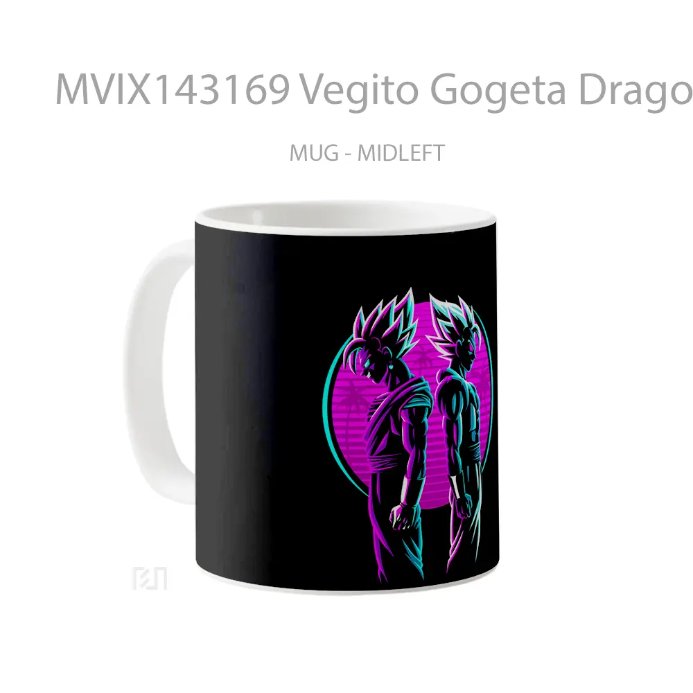 Mug Vegito Gogeta Dragon Ball Minimalist Cangkir Anime - All-side / Desain