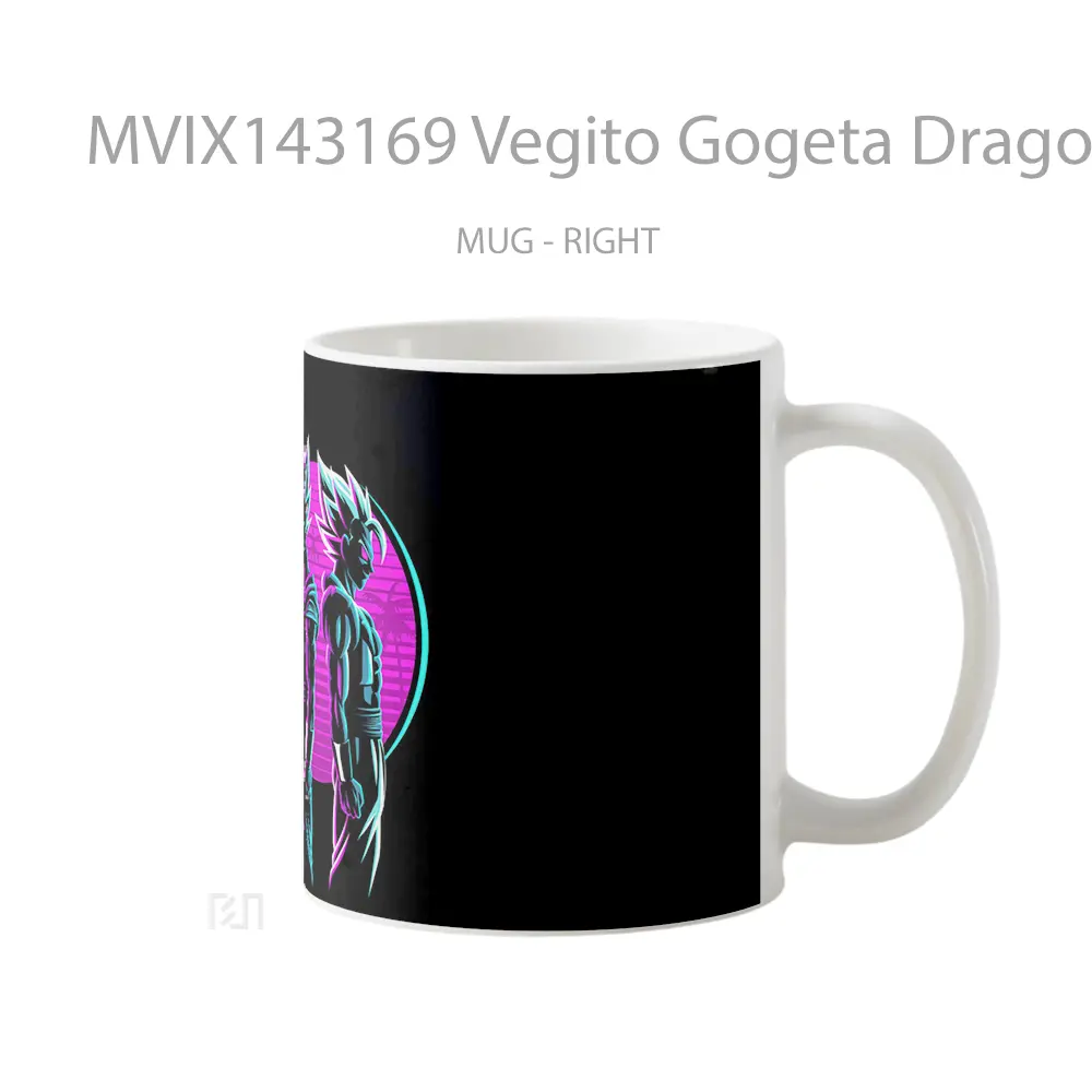 Mug Vegito Gogeta Dragon Ball Minimalist Cangkir Anime - All-side / Desain
