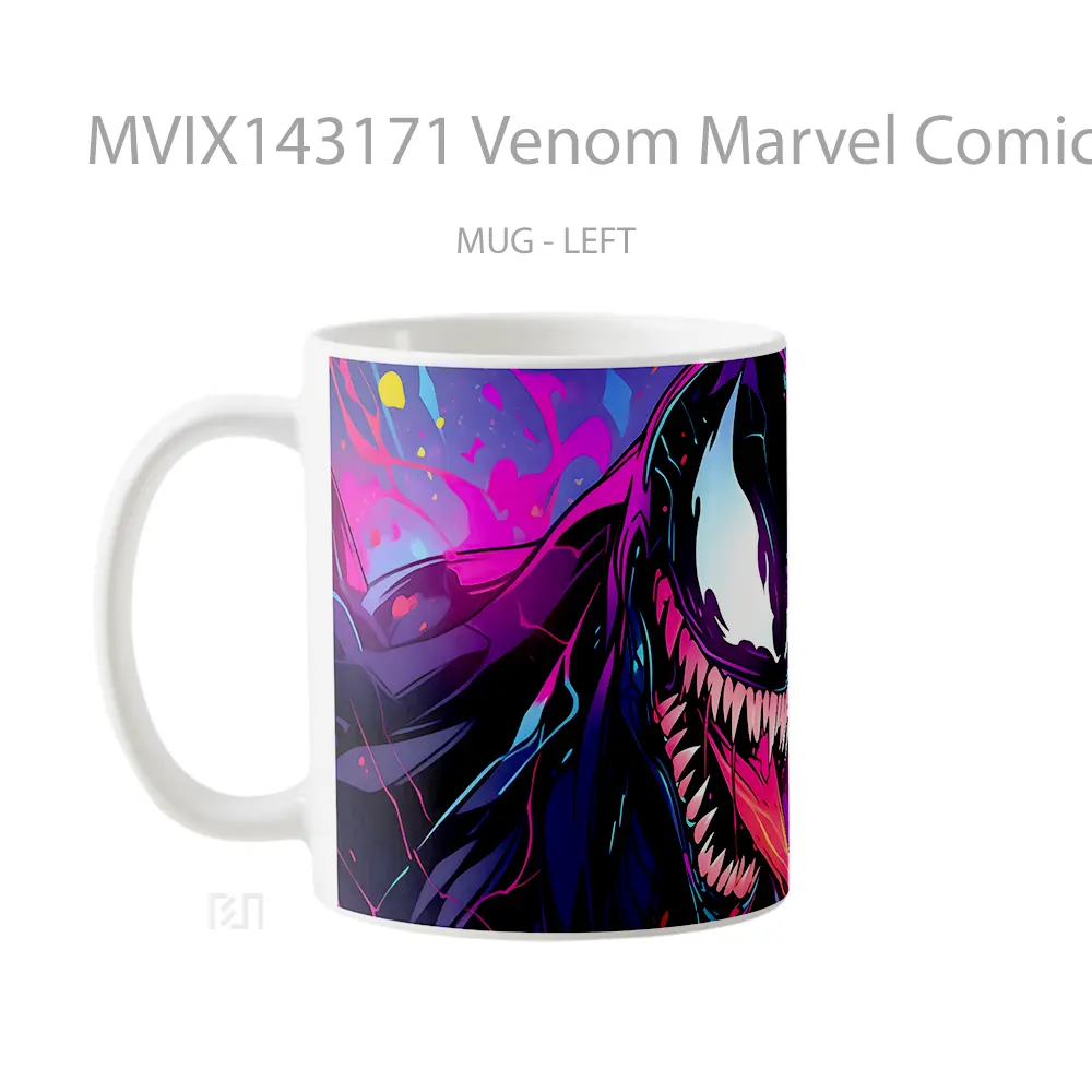 Mug Venom Marvel Comic Gelas Superhero - All-side / Desain