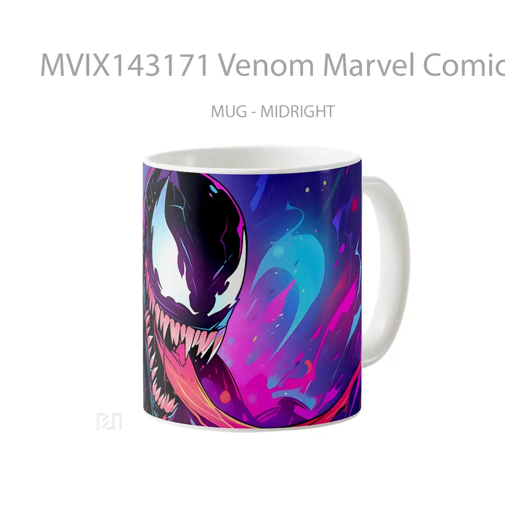 Mug Venom Marvel Comic Gelas Superhero - All-side / Desain