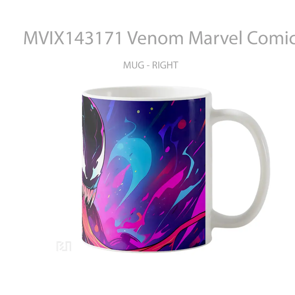 Mug Venom Marvel Comic Gelas Superhero - All-side / Desain