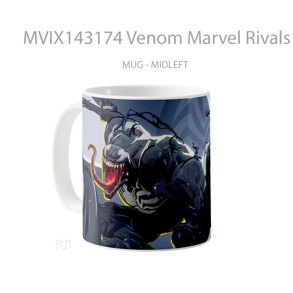 Mug Venom Marvel Rivals Mvp Gelas Superhero - All-side / Desain