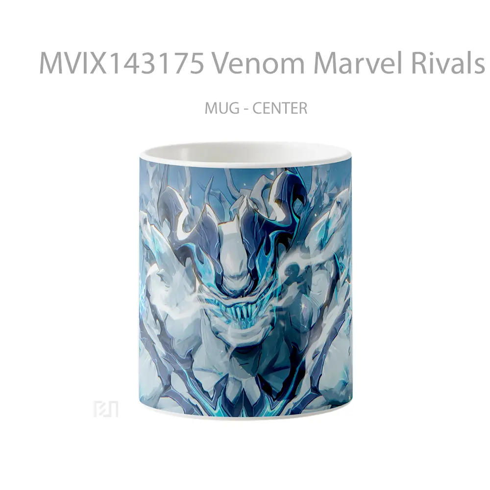 Mug Venom Marvel Rivals Mvp Snow Symbiote Skin Gelas Superhero