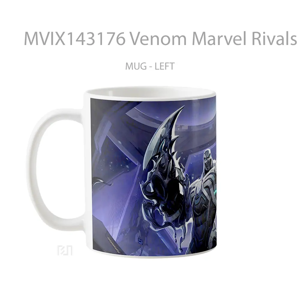 Mug Venom Marvel Rivals Mvp Space Knight Skin Gelas Superhero - All-side / Desain