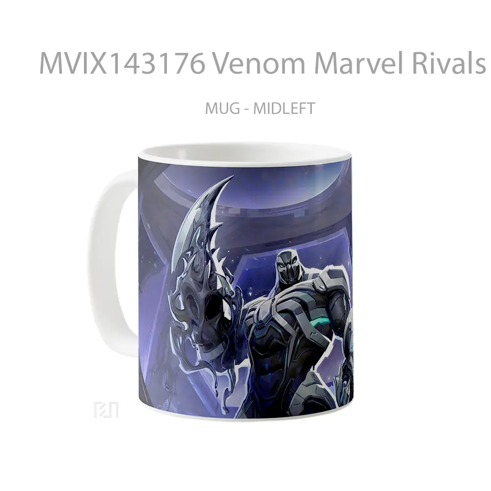 Mug Venom Marvel Rivals Mvp Space Knight Skin Gelas Superhero - All-side / Desain