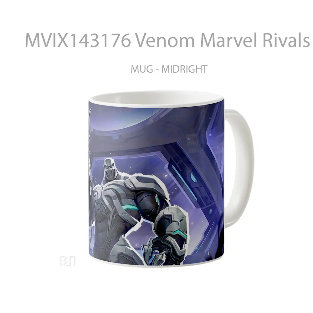 Mug Venom Marvel Rivals Mvp Space Knight Skin Gelas Superhero - All-side / Desain