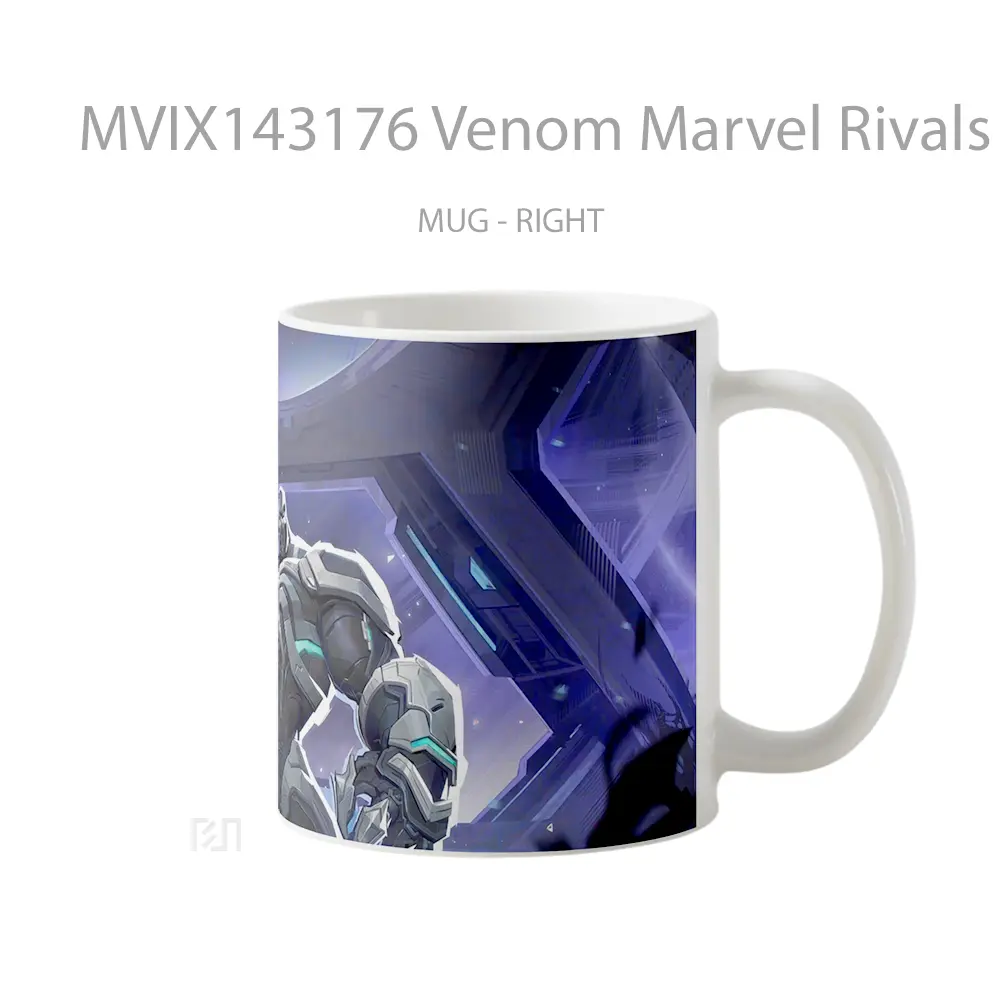 Mug Venom Marvel Rivals Mvp Space Knight Skin Gelas Superhero - All-side / Desain