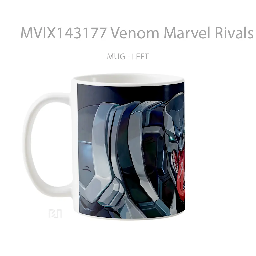 Mug Venom Marvel Rivals Space Knight Skin Gelas Superhero - All-side / Desain