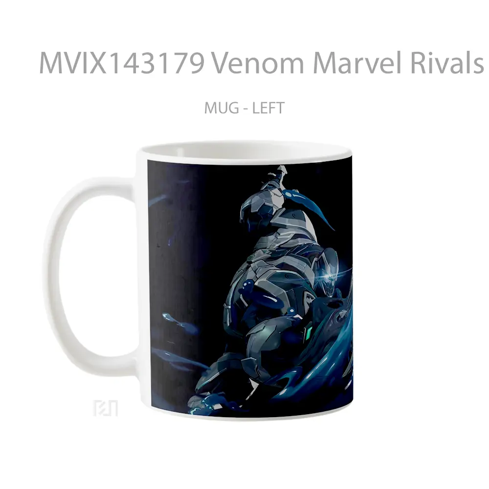 Mug Venom Marvel Rivals Space Knight Skin Gelas Superhero - All-side / Desain